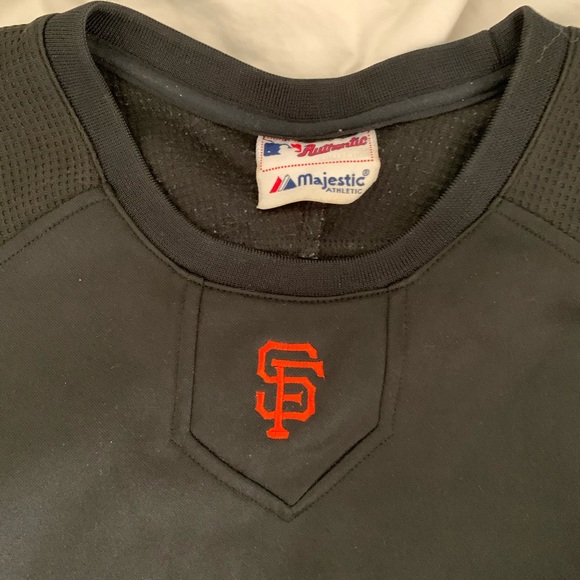 Majestic San Francisco Giants Warm Up World Series 2010 Patch Vintage - Picture 2 of 5